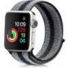 eses Nylonový remienok pre Apple Watch - Čierno sivý prúžok 42mm, 44mm, 45mm, 49mm eses Nylonový remienok pre Apple Watch - Čierno sivý prúžok 42mm, 44mm, 45mm, 49mm