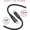 Swissten 71532010 dátový USB-C, 60W / 3A / 1x USB-C(M) / 1x USB-C(M), 1,5m, čern Swissten 71532010 dátový USB-C, 60W / 3A / 1x USB-C(M) / 1x USB-C(M), 1,5m, čern