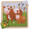 Bigjigs Toys puzzle - Kravička s teliatkom Bigjigs Toys puzzle - Kravička s teliatkom