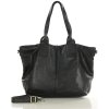 MARCO MAZZINI Čierna veľká kožená shopper taška MARCO MAZZINI Čierna veľká kožená shopper taška