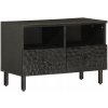 VidaXL TV stolík, čierny, 70x33x46 cm VidaXL TV stolík, čierny, 70x33x46 cm