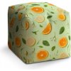 Sablio Taburet Citrus a kvet - 40x40x40 cm Sablio Taburet Citrus a kvet - 40x40x40 cm