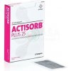 ACTISORB PLUS 25 obväz s aktívnym uhlím a striebrom 6,5 x 9,5 cm 10 ks