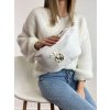 Crossbody a ľadvinka Laura Biaggi biela veľká a praktická Crossbody a ľadvinka Laura Biaggi biela veľká a praktická