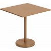 Muuto Stolík Linear Steel Café Table 70x70, burnt orange Muuto Stolík Linear Steel Café Table 70x70, burnt orange