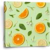 Sablio Obraz Citrus a kvet - 50x50 cm Sablio Obraz Citrus a kvet - 50x50 cm