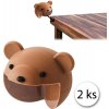 BabySafety KX7441 Ochrana rohov a ostrých hrán 3 x 3 cm, medvedík 2ks BabySafety KX7441 Ochrana rohov a ostrých hrán 3 x 3 cm, medvedík 2ks