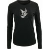 ALPINE PRO SFERA Dámske tričko s dlhými rukávmi čierna biela ALPINE PRO SFERA Dámske tričko s dlhými rukávmi čierna biela