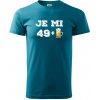 Je mi 50 pivo - Klasické pánske tričko vyššej gramáže - 3XL ( Tmavý tyrkys ) Je mi 50 pivo - Klasické pánske tričko vyššej gramáže - 3XL ( Tmavý tyrkys )