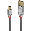 Kábel USB 2.0 A-MINI-B 5pin M/M 5m, High Speed, sivý, Cromo Line, pozl. kon Kábel USB 2.0 A-MINI-B 5pin M/M 5m, High Speed, sivý, Cromo Line, pozl. kon