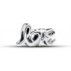 Pandora Nádherná strieborná korálka Love 793055C00 Pandora Nádherná strieborná korálka Love 793055C00