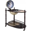Volně stojící globus bar stojan na víno eukalyptus zelený Zelená 320907 Volně stojící globus bar stojan na víno eukalyptus zelený Zelená 320907