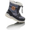 Bugga detské topánky zimné topánky s kožušinou ICEFOX sťahovacia šnúrka bočný zips B00171-10 čierna