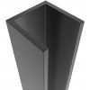 CERANO - Stenový profil pre inštaláciu do niky pre dvere a zásteny Antelo L/P - čierna matná - 10 mm CERANO - Stenový profil pre inštaláciu do niky pre dvere a zásteny Antelo L/P - čierna matná - 10 mm