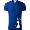 Zamilovaná mačka spredu - Tričko z organickej bavlny - 2XL ( Kráľovská modrá ) Zamilovaná mačka spredu - Tričko z organickej bavlny - 2XL ( Kráľovská modrá )