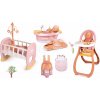 Set vanička s funkčnou sprchou a postieľkou Balneo Bath Soft Baby Nurse Smoby a jedálenská stolička so spacím vakom a klokankou Set vanička s funkčnou sprchou a postieľkou Balneo Bath Soft Baby Nurse Smoby a jedálenská stolička so spacím vakom a klokankou
