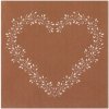 Santex servítky Airlaid so srdiečkom bronzové 40x40cm 12ks Santex servítky Airlaid so srdiečkom bronzové 40x40cm 12ks