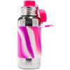 TERMO nerezová fľaša do školy so športovým uzáverom Pura - rúžovo/biela 475 ml