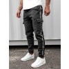 Bolf pánske cargo teplákové jogger JX8715B čierne Bolf pánske cargo teplákové jogger JX8715B čierne