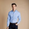 Charles Tyrwhitt Button-Down Non-Iron Oxford Shirt — Sky Blue - Slim fit | 43 | 91 (Štandardná) | Klasické gombíky Charles Tyrwhitt Button-Down Non-Iron Oxford Shirt — Sky Blue - Slim fit | 43 | 91 (Štandardná) | Klasické gombíky