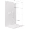 CERANO - Sprchová zástena Walk-in Onyx Duo Ľ/P - 8 mm - hranatá vzpera - biela matná, industriálne sklo - 140x200 cm CERANO - Sprchová zástena Walk-in Onyx Duo Ľ/P - 8 mm - hranatá vzpera - biela matná, industriálne sklo - 140x200 cm