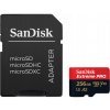 Pamäťová karta Sandisk 256GB microSDXC Extreme PRO 200MB/s A2 C10 V30 UHS-I Pamäťová karta Sandisk 256GB microSDXC Extreme PRO 200MB/s A2 C10 V30 UHS-I