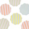 Meri Papierový tanier Pastel Stripe Side – set Meri Papierový tanier Pastel Stripe Side – set
