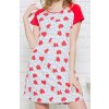 Srdiečková nočná košeľa s krátkym rukávom