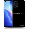 Púzdro Picasee silikónové OPPO Reno 5 5G - Do it. With love. čierne