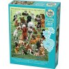 COBBLE HILL Rodinné puzzle Šteňacia láska 350 dielikov COBBLE HILL Rodinné puzzle Šteňacia láska 350 dielikov