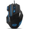 Esperanza Herná myš s LED podsvietením 7D USB WOLF, modrá 72689 EGM201B Esperanza Herná myš s LED podsvietením 7D USB WOLF, modrá 72689 EGM201B