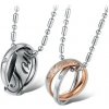 Oceľové prívesky pre dvoch LOVE RINGS - Včetně řetízků (2 kusy ) Oceľové prívesky pre dvoch LOVE RINGS - Včetně řetízků (2 kusy )