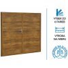 Dvojkrídlová garážová brána ETILA WIND | hladký panel | drevoimitácia Dvojkrídlová garážová brána ETILA WIND | hladký panel | drevoimitácia