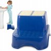 Verk 24111Plastový dvojstupienok k umývadlu a WC modrý