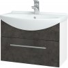 Dreja Kúpeľňová skriňa TAKE IT SZZ 65 - N01 Biela lesk / Úchytka T02 / D16 Tmavý betón Dreja Kúpeľňová skriňa TAKE IT SZZ 65 - N01 Biela lesk / Úchytka T02 / D16 Tmavý betón