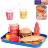 Fast food set s podnosem 26x19cm 26ks