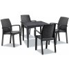 Súprava záhradného nábytku Natale 4+1 grafitová Súprava záhradného nábytku Natale 4+1 grafitová