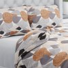 Biante Bavlnené posteľné obliečky Sandra SA-507 Hnedo-sivé kvapky s ornamentami Predĺžené 140x220 a 70x90 cm Biante Bavlnené posteľné obliečky Sandra SA-507 Hnedo-sivé kvapky s ornamentami Predĺžené 140x220 a 70x90 cm
