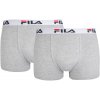 Pánske boxerky Fila, MAN BOXERS 2 PACK Sivá,Biela,tmavo modrá,Červená XL Pánske boxerky Fila, MAN BOXERS 2 PACK Sivá,Biela,tmavo modrá,Červená XL