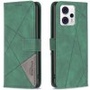Peňaženkové kožené puzdro Rhombus na Motorola Moto G13 / G23 / G53 5G - Zelená Peňaženkové kožené puzdro Rhombus na Motorola Moto G13 / G23 / G53 5G - Zelená