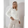 Fashionweek Dámsky sveter s okrúhlym výstrihom UB-HARTFIELD Farba: Biela, Veľkosť: Universal Fashionweek Dámsky sveter s okrúhlym výstrihom UB-HARTFIELD Farba: Biela, Veľkosť: Universal