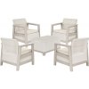 Súprava záhradného nábytku Scandi Quartet pebble grey-beige Súprava záhradného nábytku Scandi Quartet pebble grey-beige