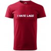 Sablio Tričko s potlačou I hate lags - červené 4XL Sablio Tričko s potlačou I hate lags - červené 4XL