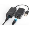 DIGITUS USB Extender, USB 2.0, for use with Cat5/5e/6 (UTP, STP or SFT) cable up to 50 m / 164 feetUSB Extender DA-70141
