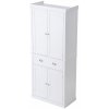 VEVOR Vysoká Skrinka 76.2×40.6×183CM so 4 Dvierkami a 3 Nastaviteľnými Poličkami VEVOR Vysoká Skrinka 76.2×40.6×183CM so 4 Dvierkami a 3 Nastaviteľnými Poličkami