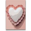 Vymalujsisam.sk Maľovanie podľa čísiel - Srdce s čipkou Veľkosť: 20x30cm, Rám: Na plastovej doske Vymalujsisam.sk Maľovanie podľa čísiel - Srdce s čipkou Veľkosť: 20x30cm, Rám: Na plastovej doske