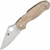 Spyderco Para 3 Brown Canvas Micarta CPM CRU-WEAR Reveal 14 C223MPCW Spyderco Para 3 Brown Canvas Micarta CPM CRU-WEAR Reveal 14 C223MPCW