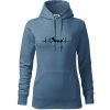 EKG dračia loď - Mikina dámská Cape s kapucí - XS ( Denim ) EKG dračia loď - Mikina dámská Cape s kapucí - XS ( Denim )