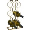 EXCELLENT Stojan na víno kovový 8 fliaš zlatá KO-C37880420 EXCELLENT Stojan na víno kovový 8 fliaš zlatá KO-C37880420