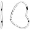Pandora Strieborné náušnice srdiečka 297822 Pandora Strieborné náušnice srdiečka 297822